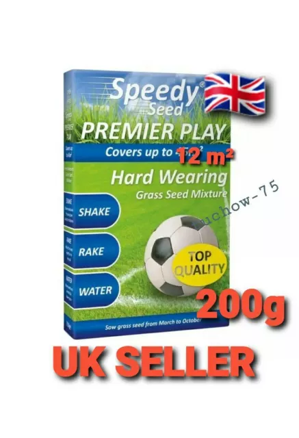 Speedy Seed Lawn Grass Repair Seed Mixture Fast Growing Hard Wearing 200g