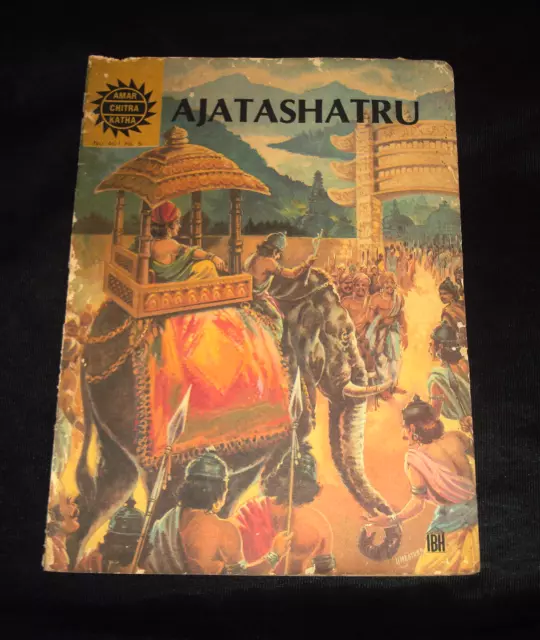 Vintage Indien Bd Livre Amar Chitra Katha Ajatashatru Vieux Mythologique Rare
