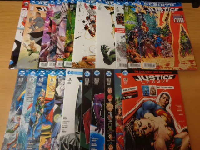 Justice League Rebirth Nr.1-20 komplett Panini deutsch 2017 - 2018 + Special