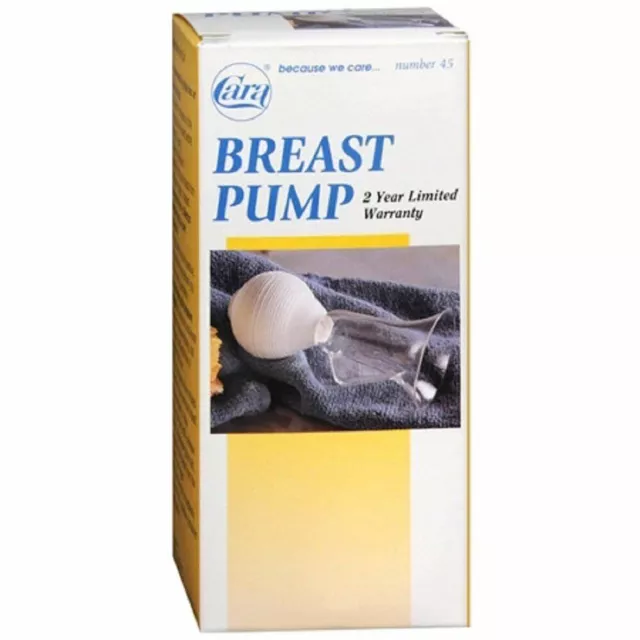 Cara Breast Pump Manual Bulb Assists Breastfeeding Quick & Easy Use 1ct 2 Pack