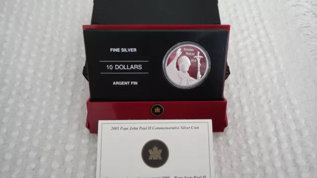 Papst Johannes Paul Pope John Paul 10 Dollars Canada Kanada 2005 Visit