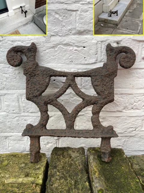 Antique Cast Iron Boot Scraper For insetting in Stone Or Concrete