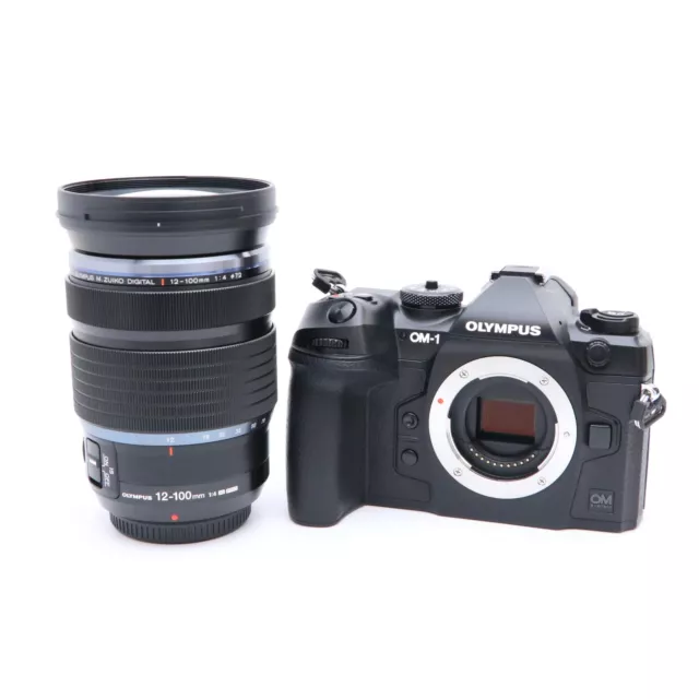 OLYMPUS OM-1 12-100mm F/4.0 PRO Lens Kit -Near Mint- shutter count 1501 shots