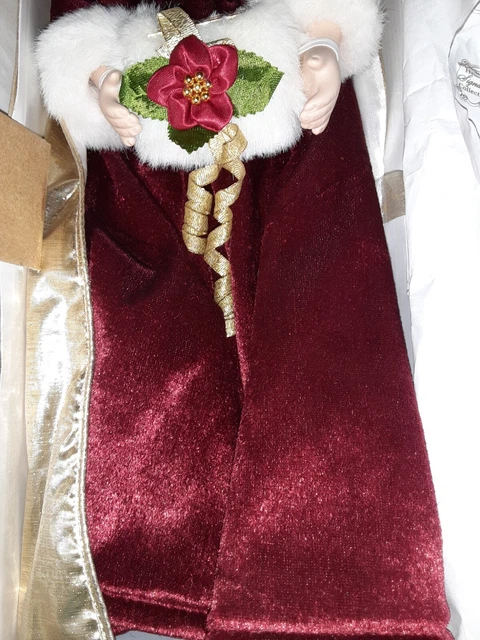🔥VTG "HERITAGE" Signature Collection 1999 Christmas Caroline Porcelain Doll 18” 9