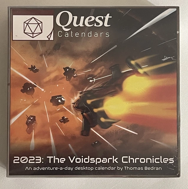 SUNDIAL GAMES QUEST Calendar 2023 The Voidspark Chronicles Desktop