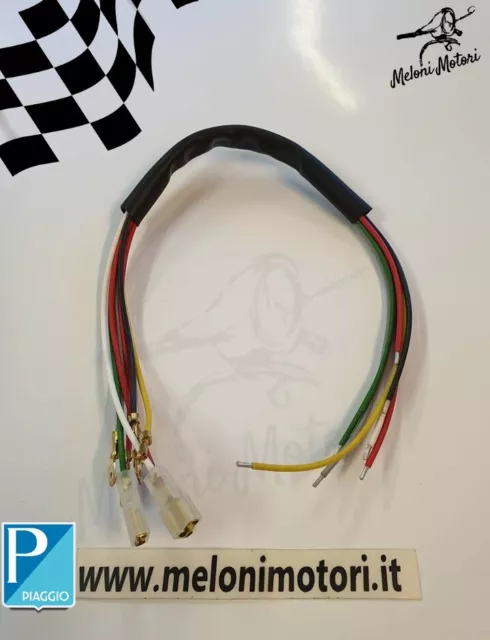 gruppo cavetti elettrici cablaggio statore vespa px 125/150/200 rally 7 cavi ...