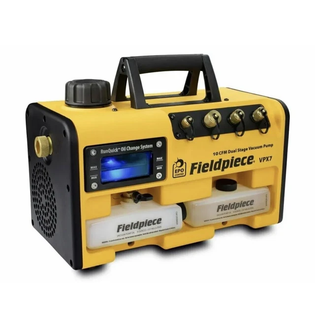 Fieldpiece VPX7 - Dual Stage, 10 CFM DC Motor Vacuum Pump