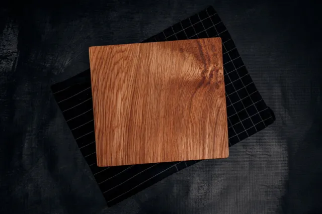 Rustic Solid Wood Oak Chopping Block Board Platter