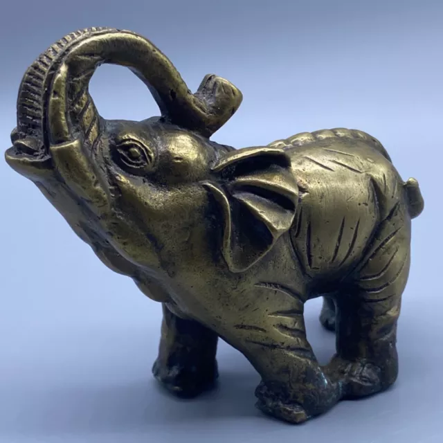 Rare Ancient Roman Era Brass Elephant Figure Genuine Artifact