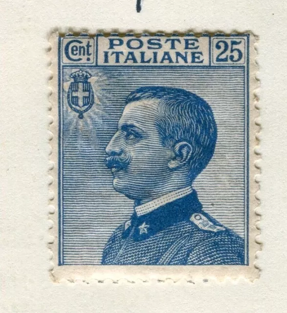 ITALY; 1908 early Emmanuel issue Mint hinged Shade of 25c. value