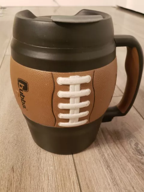 Bubba Keg Football 52 oz Mug Cup Travel Large Plastic With Bottle Opener NFL