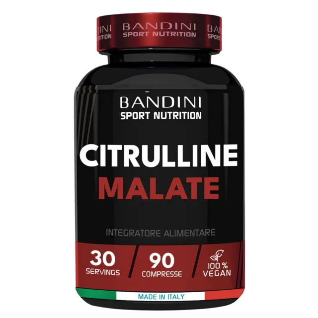 Bandini® CITRULLINE MALATE 90 Compresse 3000 mg Dosaggio Extra-Elevato 100%Vegan