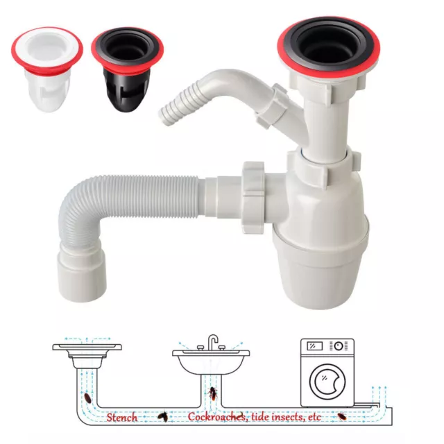 Bath Shower Floor Strainer Cover No Bad Smell Drain Sink Bathroom Anti Odor Trap