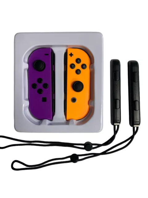 FOR NINTENDO SWITCH Joy Con Wireless Controller Orange Purple with Straps  $29.94 - PicClick