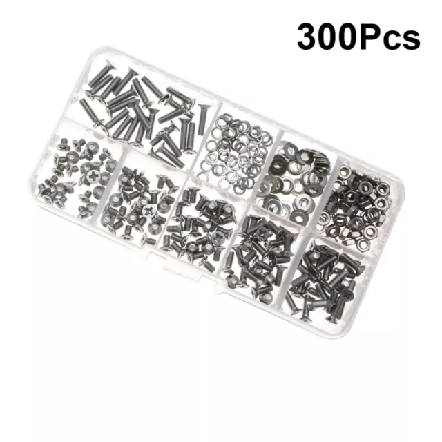 300 Pcs T Nut Screws and Washers Assortment Stainless Steel