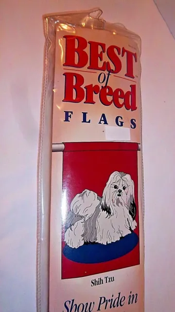 Dog Flag SHIH TZU Indoor Outdoor Best Breed Collection Nylon NEW 28x40" Banner