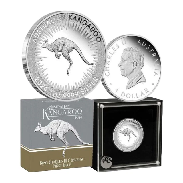 2024 1 KANGAROO King Charles III First Issue 1oz Silver Proof Coin