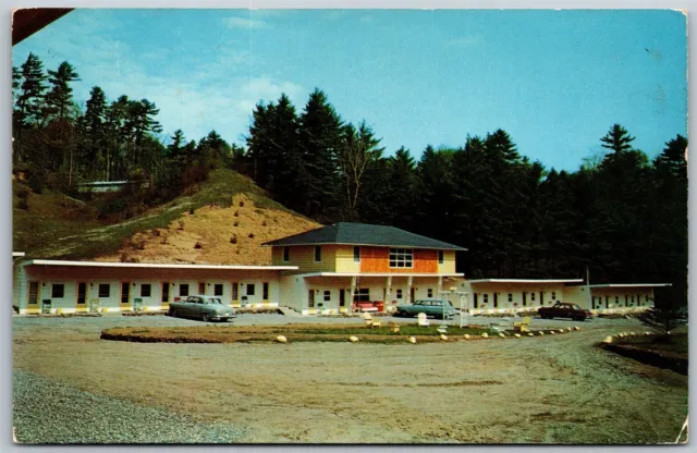 Vtg Johnsbury Vermont VT Maple Center Motel 1950s VIew Old Postcard