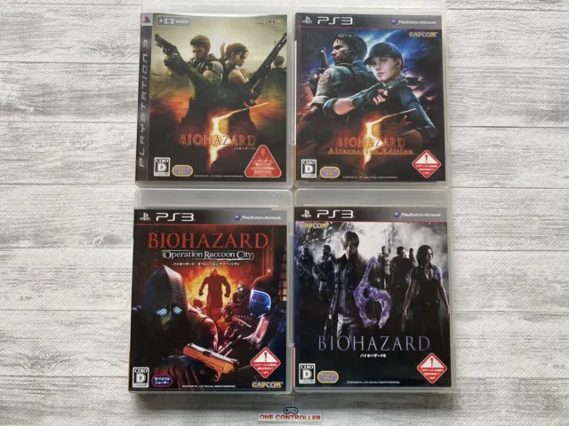 SONY PlayStation 3 PS3 Biohazard Resident Evil 4pcs set from Japan