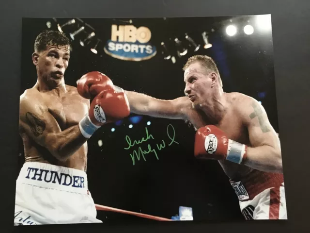 Micky Ward Autographed 16 X 20 Photo "Fight Of The Century" W/C.o.a.