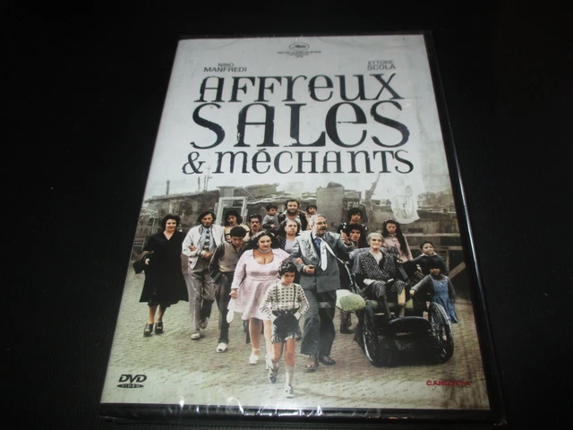 DVD NEUF "AFFREUX, SALES ET MECHANTS" Nino MANFREDI / Ettore SCOLA
