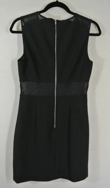 NEW Elizabeth And James Jackie Mesh Inset Dress in Black - Size 8 #D216 3