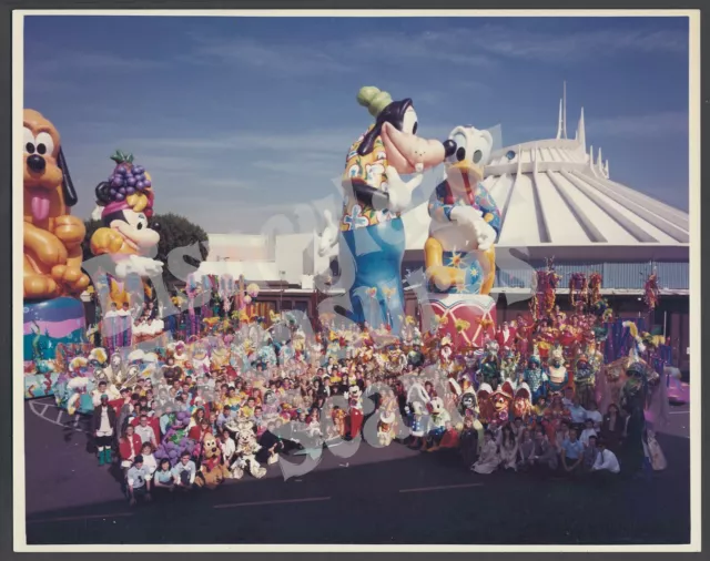 DISNEYLAND CAST SOUVENIR Backstage Photo Party Gras Parade 1990 44.99