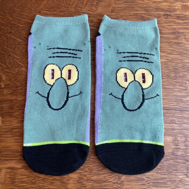 SPONGEBOB SQUAREPANTS ANKLE Socks Squidward Unisex Sock Sizes 612