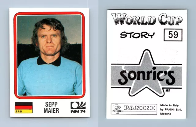 Sepp Maier - Germany #59 World Cup Story 1990 Panini Sticker