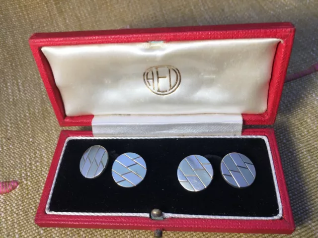 Superb Antique 18ct Gold Fix Art Deco Cufflinks circa 1925