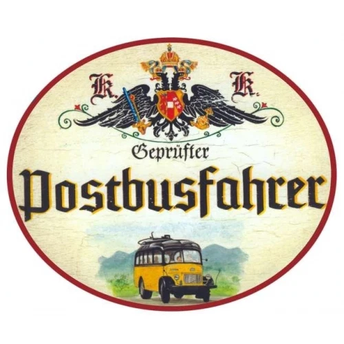 Postbusfahrer Nostalgieschild