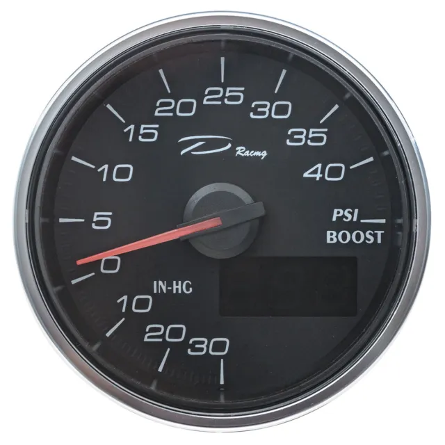 Boost digital gauge 60mm - 0-40 PSI - full 240 degree sweep - Depo Racing brand