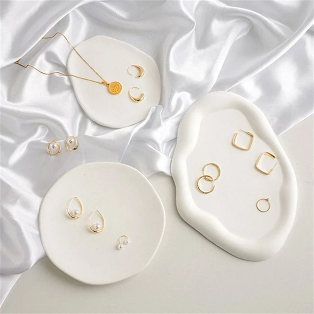 Photography Props Ceramic Plate Photography Background Irregular Plaster Tray