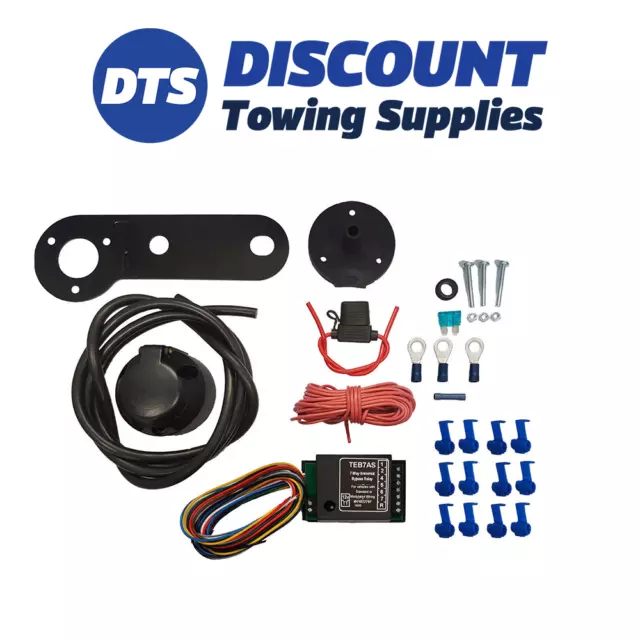 Ford Single 7 Pin Electric Towbar Wiring Kit including bypass relay