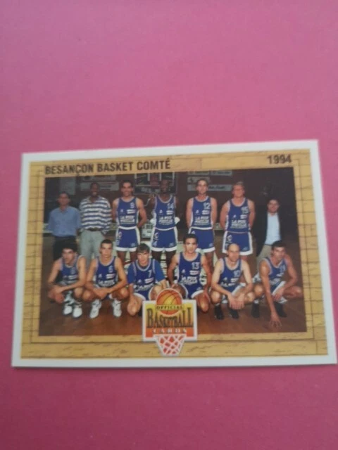 Carte De Basket Stéphane Risacher #170 – Panini France 1994 – État Poor
