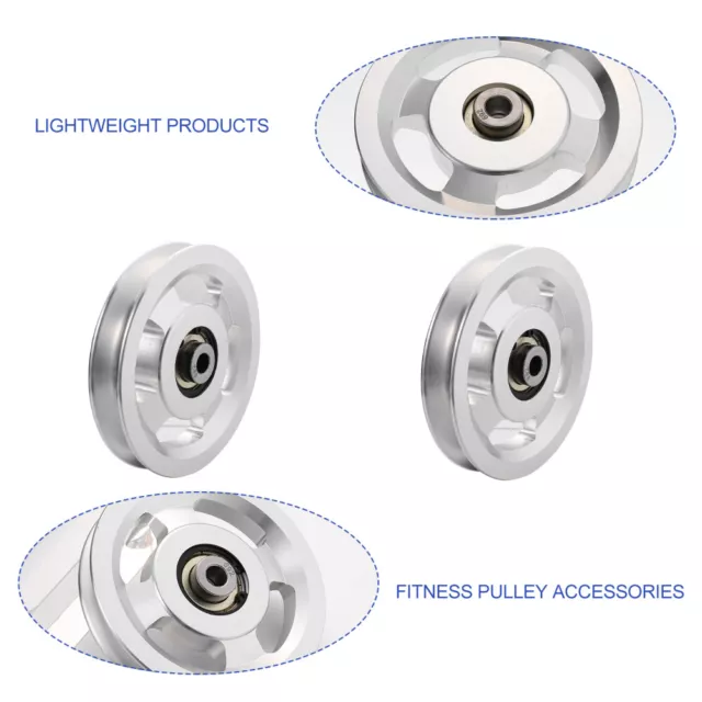 Accessoires De Voiture Bling Poulies Roue Coulissante Aluminium 2