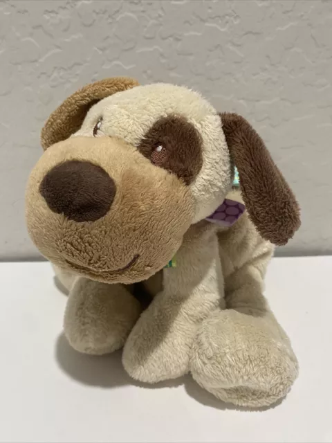 Mary Meyer Taggies Floppy Buddy Puppy Dog Brown Tan 11” Plush Baby Lovey