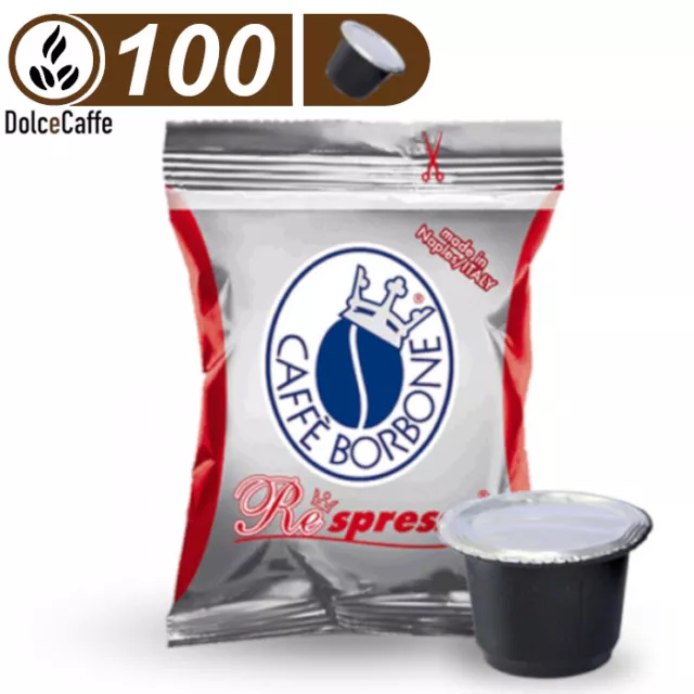 100 Caffè Borbone Respresso Kapseln Rosso/Red/Rot Kompatibel Nespresso