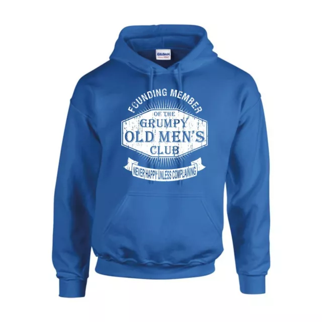 Grumpy Old Men's Club Hoodie Fathers Da Funny Dad Grandad Daddy Joke Hoody Gift