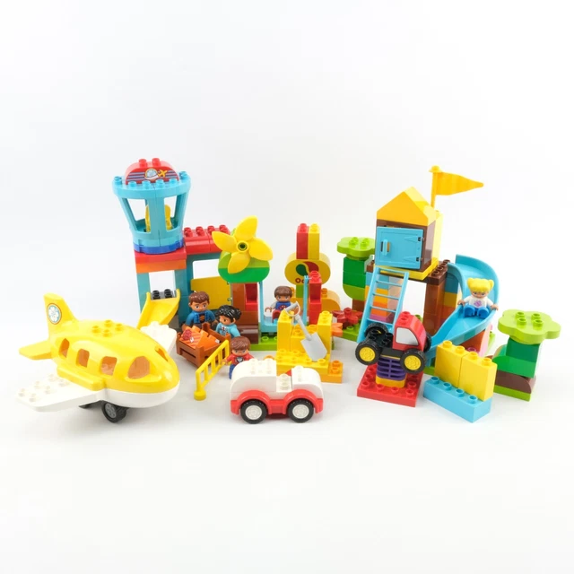 LEGO DUPLO BUNDLE AIRPORT SET PLAYGROUND SET With Figures