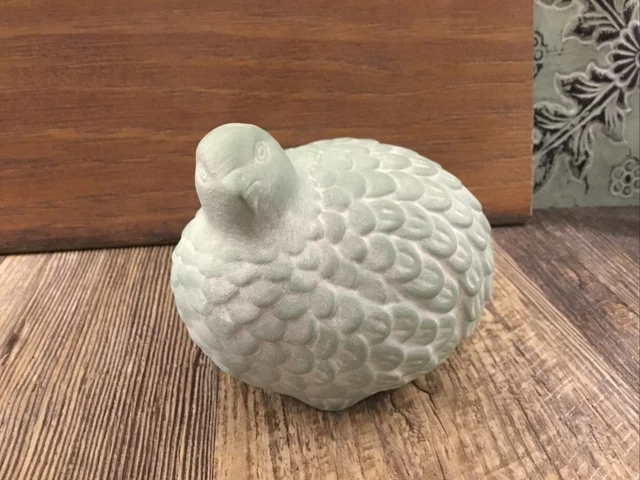 Partridge Quail Hen Figurine Farmhouse French Country Apothecary Color Sealed