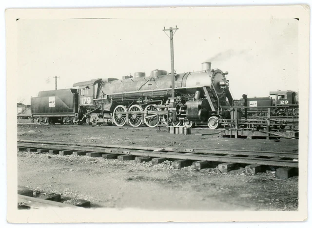 Western Pacific Railroad Steam Engine 179 Train Locomotive Old Antique Photo 41