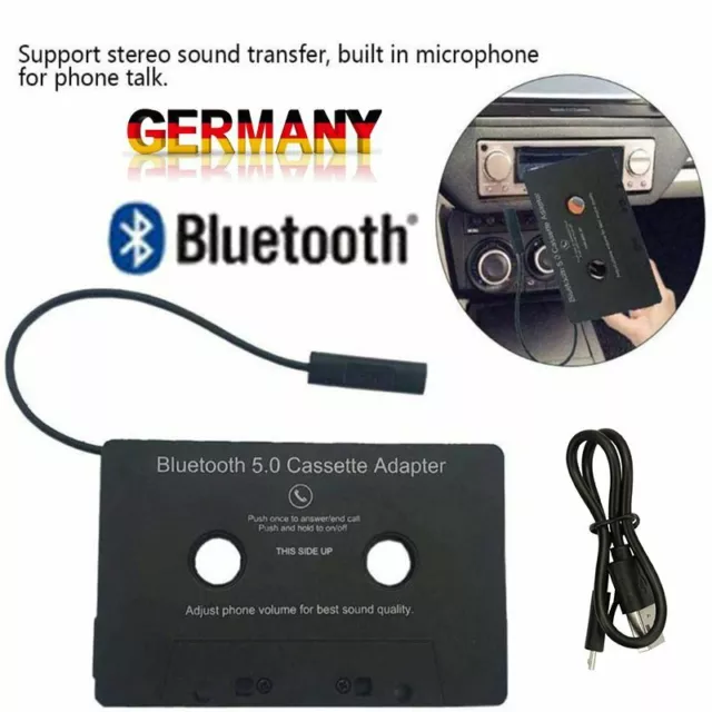 Bluetooth Kasettenadapter Auto Kabellos Kassetten Adapter Kasetten Für MP3 Radio