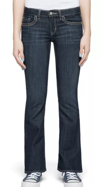 Nwt Levi’s Girls 715 Taylor Thick Stitch Adjustable Waist Jeans $42 8 1/2 Plus 2