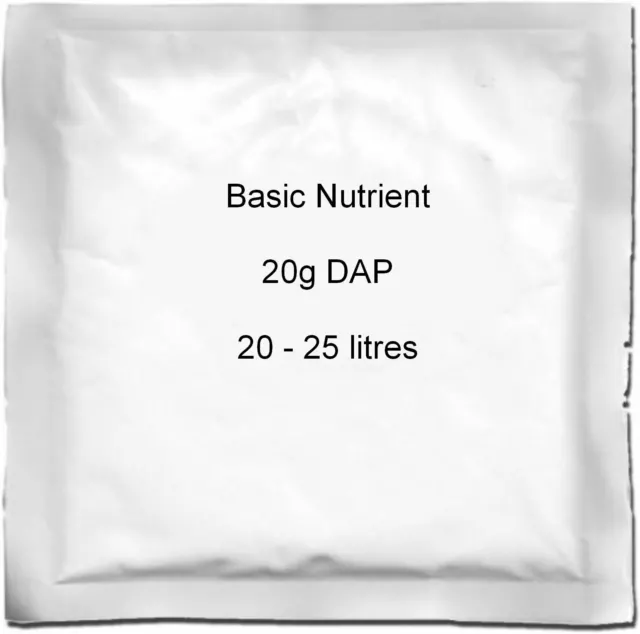 Wine Nutrient DAP for 25L 20g Home brew Wine, Mead & Cider making Diammonium pho