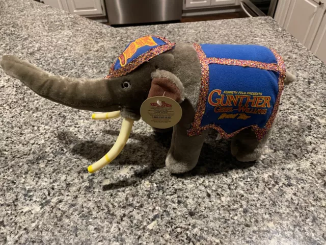 Ringling Brothers Gunther-Gebel Williams Farewell Tour Plush Elephant 18"