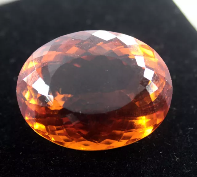 80 Ct Natural Certified Brazilian Oval Cut Imperial Topaz Loose Gemstone AAAAA 3