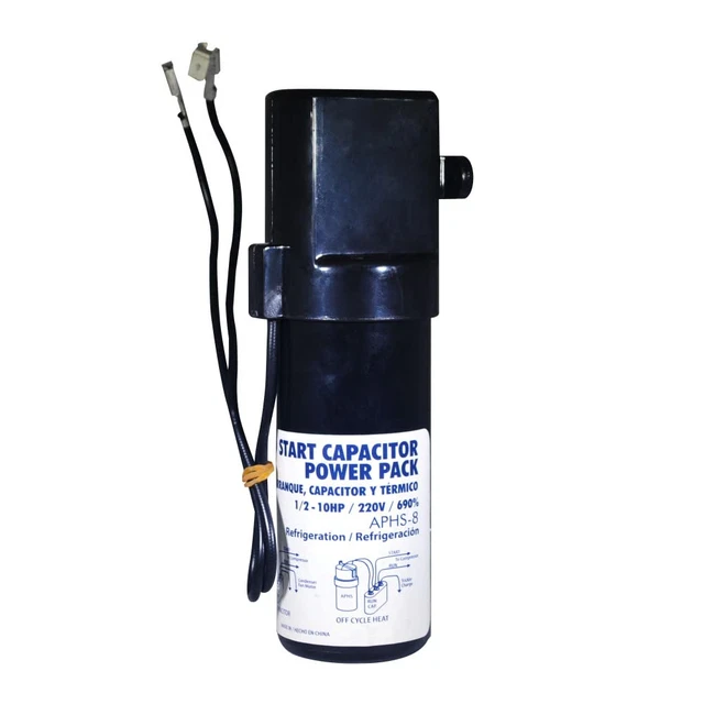 Appli Parts Hard Start Kit Capacitor Power Pack Booster for 1/12-10 HP Air Condi