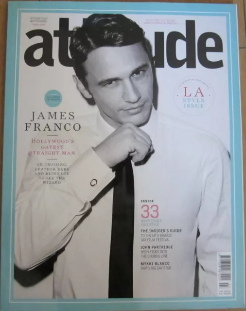 Attitude Magazine April 2013 Issue James Franco,Charlotte Church,John Partridge