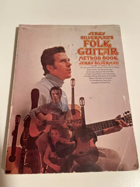 Jerry Silverman's Folk Guitar Method Book by Jerry Silverman 1974